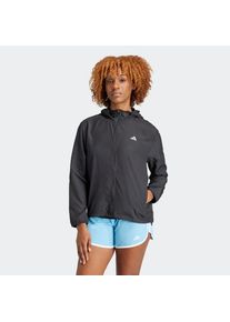 adidas Performance, Unisex, adidas Performance Laufjacke &raquo;RUN IT JACKET&laquo;, schwarz, L, Diese Laufjacke mit weitenregulierbarer Kapuze ist teilweise aus