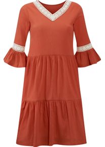 feel good Damen Sommerkleid terra-ecru