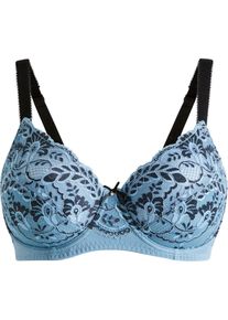 Minimizer-BH mit zarter Spitze in blau, Gr&ouml;sse 80E, bonprix