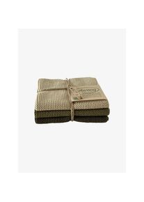 Solwang Lot de 3 lavettes olive