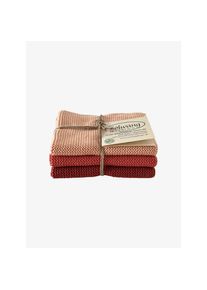 Solwang Lot de 3 lavettes framboise