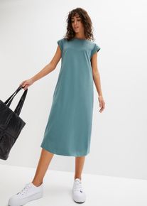 Shirtkleid aus Bio-Baumwolle in gr&uuml;n, Gr&ouml;sse 36/38 (S), 100% Baumwolle, bonprix