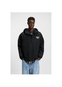 Hugo Blue, Herren, HUGO Blue Outdoorjacke &raquo;Bod&laquo; mit Kapuze regular fit, mit Kapuze, schwarz001, M, Jacke von Hugo BLUE Menswear