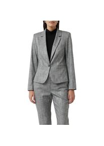 comma, Unisex, Jackenblazer meliert, mit 1-Knopf-Verschluss, mid grau, 38, Blazer f&uuml;r Unisex von COMMA