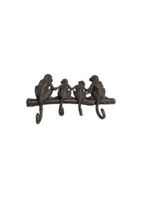 Garderobenleiste »Monkey Family 38 cm x 21 cm« , schwarz , KARE Design