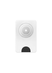 POPSOCKETS , Handy-Halterung »PopWallet + Magsafe White Clear« , weiss , Magnetische Befestigung für sicheren Halt