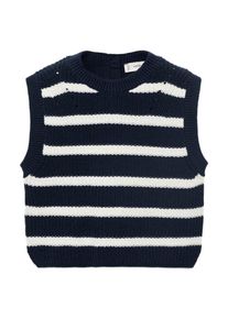 Mango Kids Weste 'CHLOEB' M&auml;dchen Gr&ouml;&szlig;e 104/110 navy / wei&szlig;