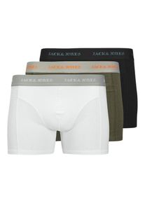 Jack & Jones JACK & JONES, Hommes Boxers 'JACMiles', gris / olive / noir / blanc