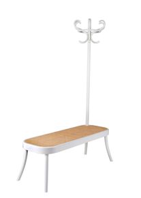 Coat Rack Bench Garderobe mit Bank Wiener GTV Design Wei&szlig;