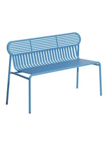 Week-End Garden Bench Bank mit R&uuml;ckenlehne Petite Friture Himmelblau (Sky blue)