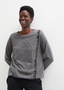 T-shirt de sport ample en gris, Taille 52/54 (XXL), Couleur/Motif: gris chin&eacute;, bonprix