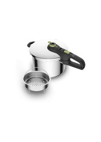 Dampfgartopf »Secure Trendy 6 l 22 cm« , silberfarben , Tefal