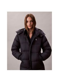 Calvin Klein Jeans, Unisex, Steppmantel »ESSENTIAL MIDWEIGHT LONG PUFFER« Mit Rundhalsausschnitt, regular fit, inkwell, M (40), Mantel von Calvin 