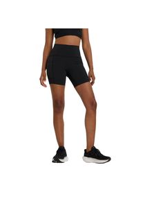New Balance Damen Sleek Pocket High Rose Short 6 schwarz
