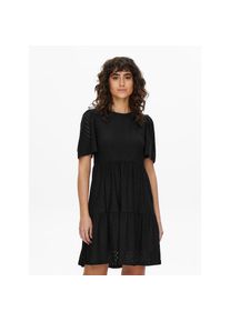 Jacqueline de Yong JDY , Minikleid »CARLA CATHINKA S/S DRESS JRS NOOS«, Sommerkleid , schwarz , Pflegeleicht und komfortabel: aus 95% Polyester und 5% Elasthan,...