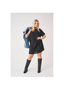 Only CARMAKOMA , Blusenkleid »CARLUX SS TUNIC DRESS WVN NOOS« Sommerkleid , schwarz , Pflegeleichtes Material: 97% Polyester, 3% Elasthan,...