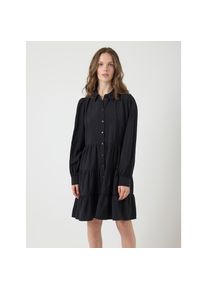 Y.A.S , Blusenkleid »YASPALA LS DRESS S. NOOS« Sommerkleid , schwarz , Gestuftes Kleid von YAS