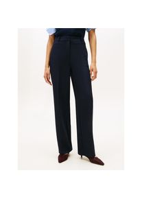 Tommy Hilfiger, Unisex, Anzughose &raquo;PUNTO SLIM STRAIGHT PANT&laquo;, schwarz night navy, 38, N-Gr, Webhose von Tommy Hilfiger Womanswear
