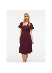 Vila , Wickelkleid »VILOVIE S/S WRAP MIDI DRESS - NOOS«, Sommerkleid , lila , Kleid in Midilänge von Vila