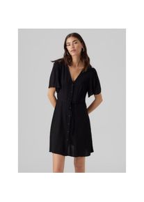 Véro Moda Vero Moda , Minikleid »VMALBA SS SHORT DRESS WVN NOOS«, Sommerkleid , schwarz , Regular Fit Passform, die locker sitzt und kleine Problemzonen...