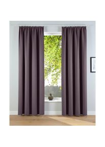 my home Verdunkelungsvorhang »Solana, Gardinen mit Kräuselband, Vorhänge, Wohnzimmer, modern,«, (2 St.), 2er-Set Verdunklungsvorhang mit Thermofunkltion,...