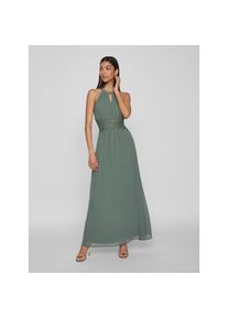 Vila, Unisex, Maxikleid &raquo;VIMILINA HALTERNECK MAXI DRESS - NOOS&laquo; Sommerkleid, laurel wreath detail:elastic, 42, N-Gr, Regular Fit Passform, umspielt 