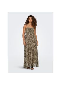 Only , Maxikleid »ONLELENA VIKKI LIFE STRAP ANK DRESS WVN«, Sommerkleid , schwarz , Langes Kleid von Only