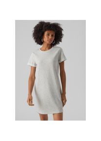 V&eacute;ro Moda Vero Moda, Unisex, Jerseykleid &raquo;VMSASHAMILLA SS SWEAT DRESS NOOS&laquo; Sommerkleid, light grau melange, XS, N-Gr, Shirtkleid von Vero Moda