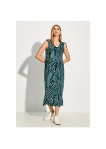 Cecil, Unisex, Jerseykleid Sommerkleid mit Print, fir gr&uuml;n, XL (44), N-Gr, Midi-Kleid von Cecil