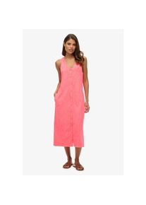 Superdry , Jerseykleid »BEACH JERSEY VEST MIDI DRESS«, Sommerkleid , rot , Ärmelloses Shirtkleid von Superdry in Midilänge