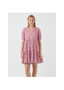 Y.A.S , Blusenkleid »YASHOLI SS DRESS S. NOOS« Sommerkleid , lila , Reine Baumwolle sorgt für angenehmen Tragekomfort und Atmungsaktivität