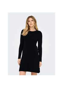 Only, Unisex, Only Midikleid &raquo;ONLMILA SL BUTTON O-NECK DRESS EX KNT&laquo; Sommerkleid, schwarz, M (38), N-Gr, Kleid in Midil&auml;nge von Only