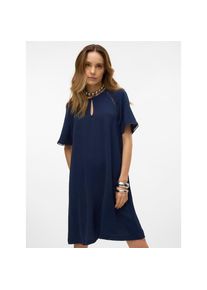 V&eacute;ro Moda Vero Moda, Unisex, Minikleid &raquo;VMALVA GITTE SS SHORT DRESS WVN GA&laquo; Sommerkleid, navy blazer, S, N-Gr, Pflegeleichtes und schnell trocknendes Polyester-