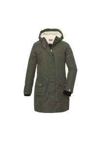 Killtec , Funktionsmantel »KOW 142 GRLS CT«, Wasser- und winddichter Mantel mit Teddyfell und abnehmbarer Kapuze , grün , Mädchen Wintermantel mit...