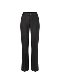 MAC, Unisex, MAC Leinenhose &raquo;NORA&laquo; Sommerhose in verk&uuml;rzter L&auml;nge, temperaturausgleichend, schwarz, 42, L&auml;nge 32, Leinenhose NORA in verk&uuml;rzter L&auml;nge 