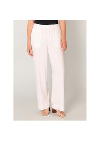 Base Level, Unisex, Leinenhose &raquo;Yul&laquo; Sommerhose mit elastischem Bund, natural wei&szlig;, 38, N-Gr, Hose von Base Level