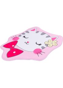 Kinderteppich »My Mila Kids 142«, Motivform, 8 mm Höhe, Motiv Katze, waschbar, Kinderzimmer , rosa , Obsession