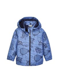 first instinct by Killtec , Outdoorjacke »FIOS 25 MNS JCKT« , blau , 98/104 , Regenjacke mit abknöpfbarer Kapuze für die Kleinsten