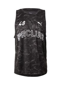 Puma, Hommes T-Shirt fonctionnel 'Run Club', gris / noir / blanc