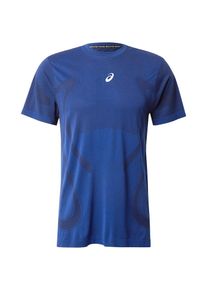 asics, Hommes T-Shirt fonctionnel 'Road', bleu / bleu fonc&eacute; / blanc