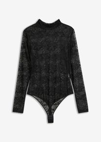 Stringbody aus Spitze in schwarz, Grösse 48/50 (XL), bonprix