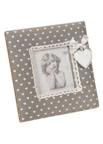 Einzelrahmen »Stoff Fotorahmen - grau 16x16cm«, (1 St.) , grau , AMBIENTE HAUS