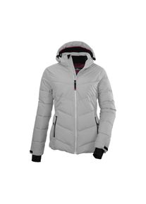 Killtec , Skijacke »KSW 289 WMN SKI JCKT« , grau , Steppjacke mit abzippbarer Kapuze u rutschfestem Schneefang