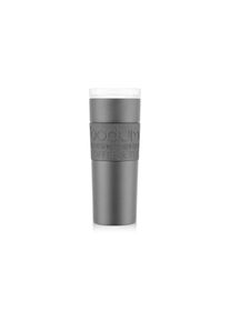 Bodum, Thermobecher &raquo;Travel Mug Doppelwandig 0.45 l&laquo;, schwarz, Kunststoff, Silikon, 21,2 cm