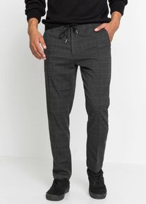 Hose in Wolloptik mit Bequembund Regular Fit in grau, Grösse 54, bonprix
