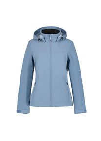 Icepeak , Softshelljacke »BRENHAM«, (1 St.), mit Kapuze, Winddicht & Wasserabweisend & Atmungsaktiv , blau , D Softshelljacke BRENHAM von Icepeak