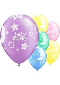 6 palloncini baby shower cielo notturno 28 cm