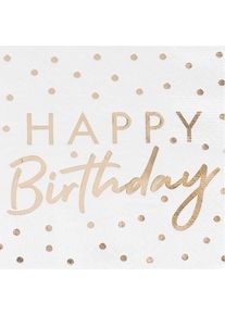 Ginger Ray 16 Brilliant Birthday Servietten 33cm