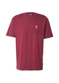 Iriedaily T-Shirt 'Cookieman' Herren, hellbraun / bordeaux / wei&szlig;, Gr&ouml;&szlig;e M
