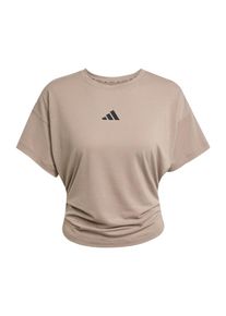 adidas Performance Funktionsshirt 'Power' Damen, beige / schwarz, Größe M/L